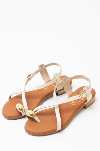 Sandalia Mujer Piel Gladys Hielo